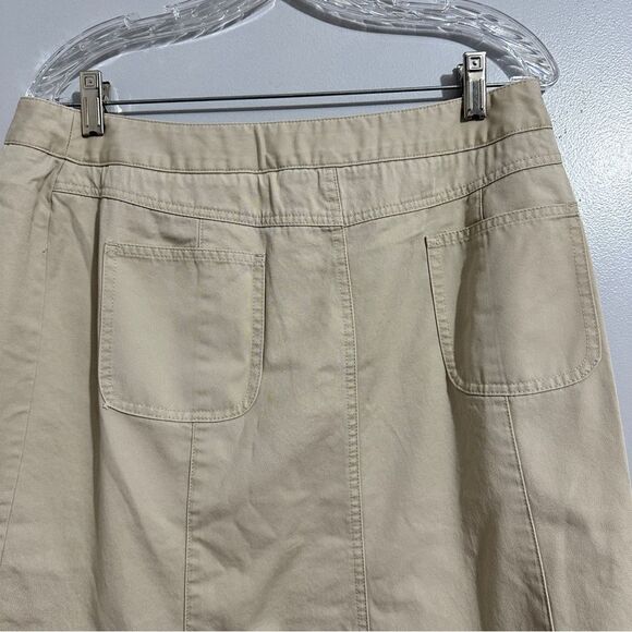 Talbots ladies khaki skirt size 14 - Picture 2 of 7
